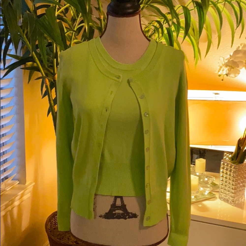 Line green Twin set cardigan 0028